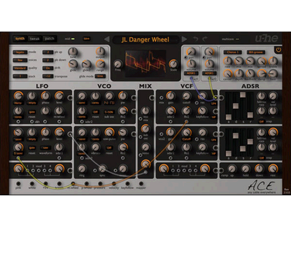 u-he Software Virtual Instruments u-He Ace Semi-Modular Synthesizer