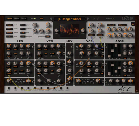 u-he Software Virtual Instruments u-He Ace Semi-Modular Synthesizer