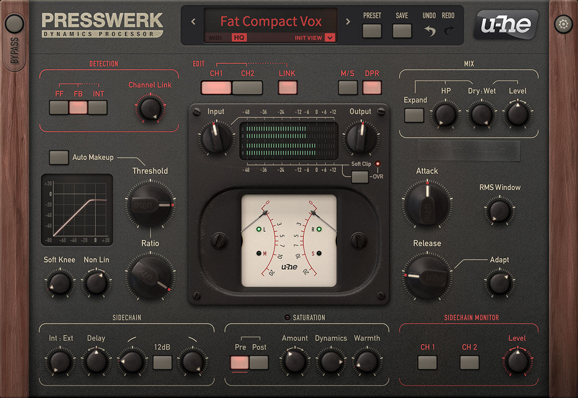 u-he Software Virtual Processors u-He Presswerk Multiband Compressor