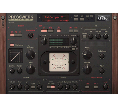 u-he Software Virtual Processors u-He Presswerk Multiband Compressor
