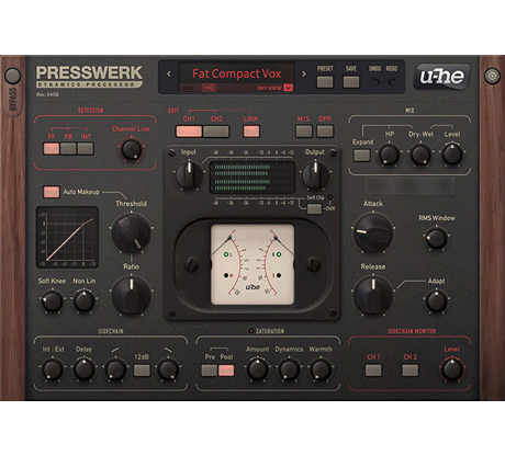 u-he Software Virtual Processors u-He Presswerk Multiband Compressor