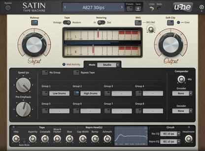 u-he Software Virtual Processors u-He Satin Reverb – Professional Audio Software & Plugin