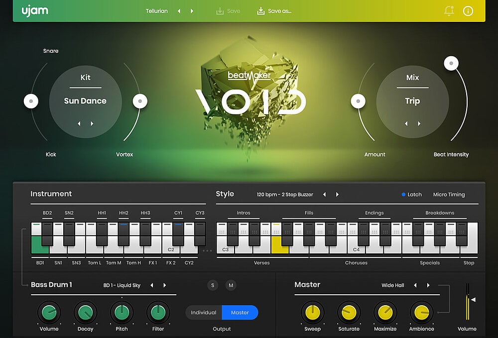 Ujam Virtual Instruments UJAM Beatmaker Bundle: Drum Machine Bundle – Professional Audio Software & Plugin