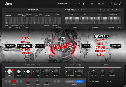 Ujam Virtual Instruments UJAM BRUTE: Drum Machine – Professional Audio Software & Plugin
