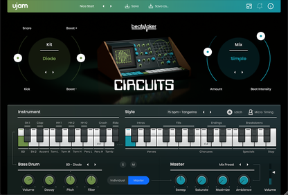 Ujam Virtual Instruments UJAM CIRCUITS: Drum Machine