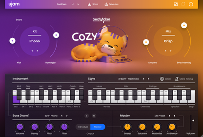 Ujam Virtual Instruments UJAM COZY: Drum Machine