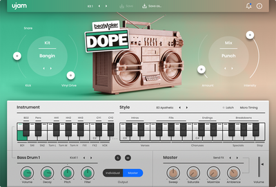 UJAM DOPE 2: Drum Machine – Professional Audio Software & Plugin
