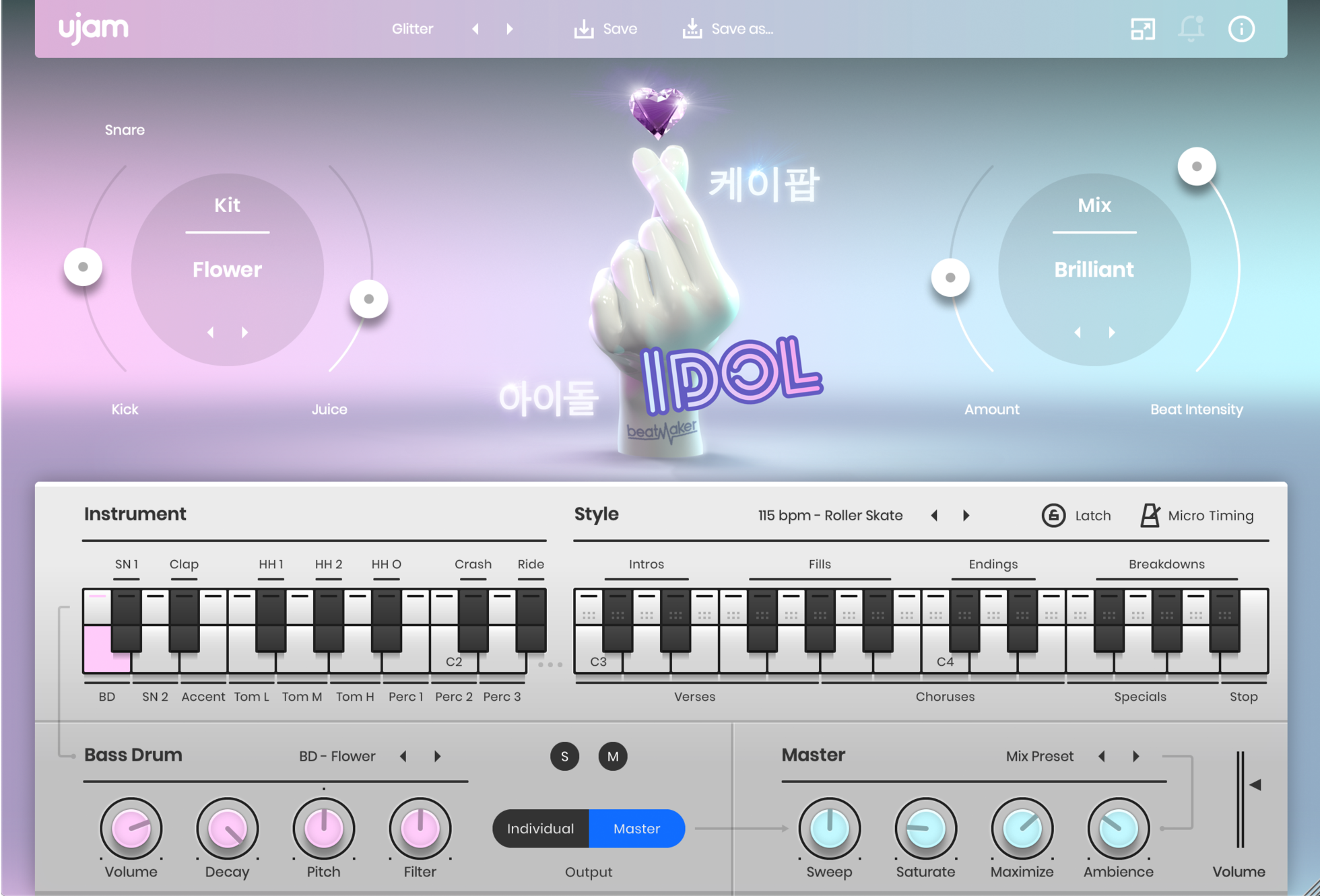Ujam Virtual Instruments UJAM IDOL: Drum Machine