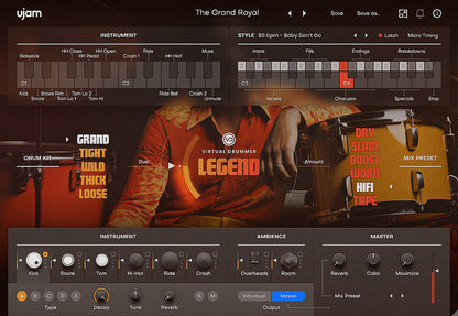 Ujam Virtual Instruments UJAM LEGEND: Drum Machine