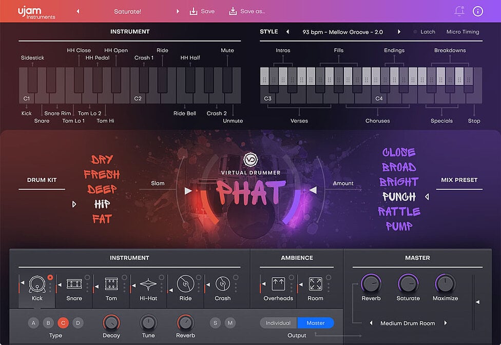 Ujam Virtual Instruments UJAM Upgrade PHAT 2: Upgrade – Professional Audio Software & Plugin