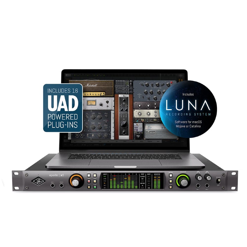 universal audio audio interfaces universal audio apollo x8 thunderbolt 3 audio interface with uad plug-ins