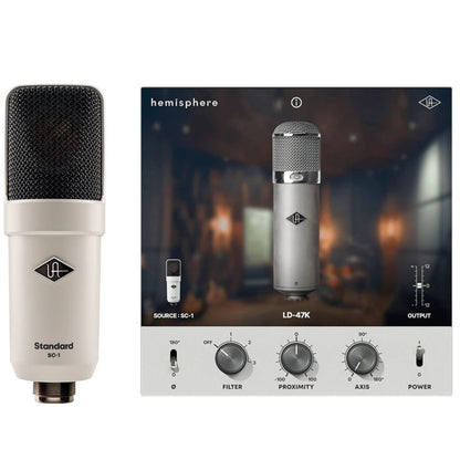 Universal Audio Condenser Microphones Universal Audio SC-1 Condenser Microphone with Hemisphere Modeling