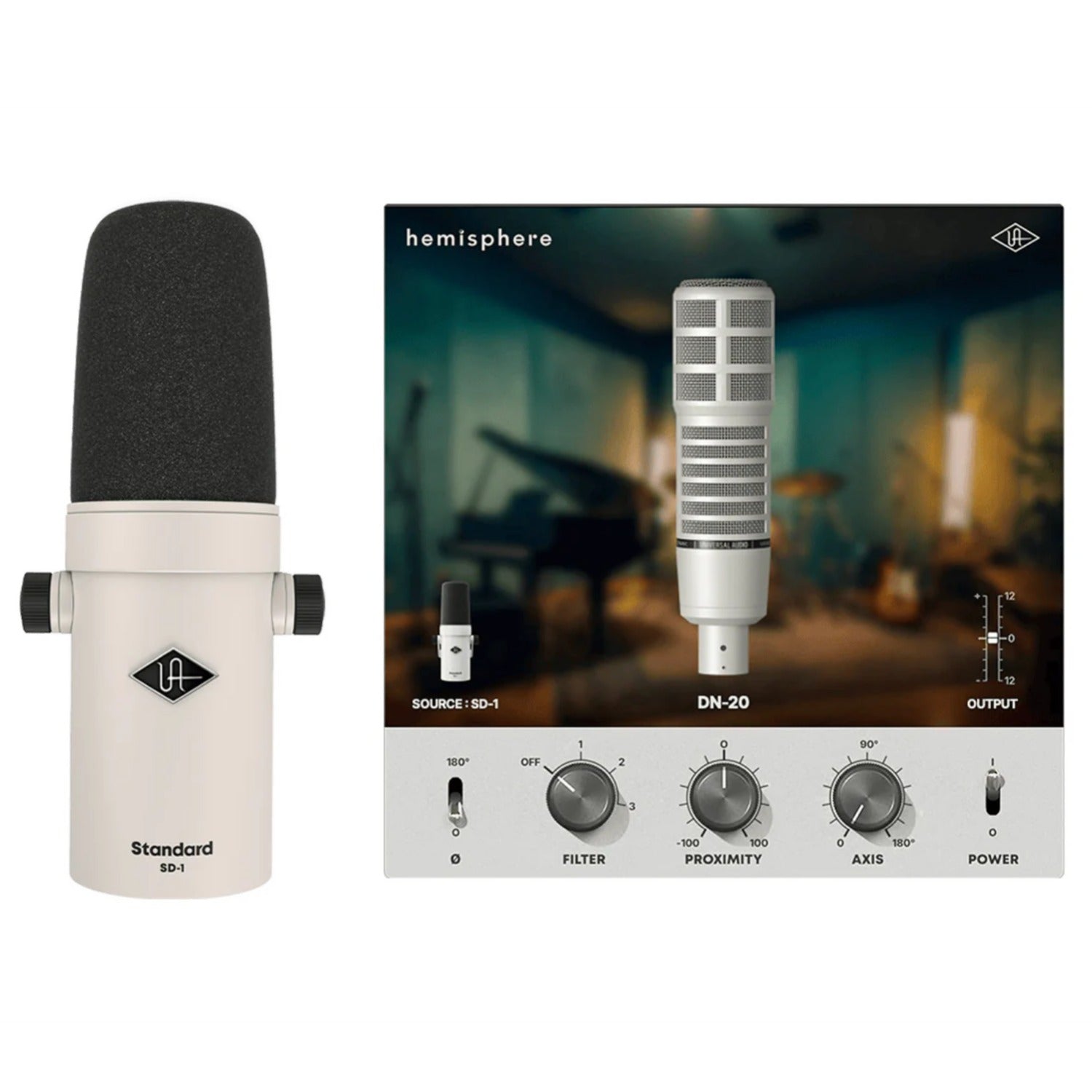 Universal Audio Dynamic Microphones Universal Audio SD-1 Dynamic Microphone with Hemisphere Modeling