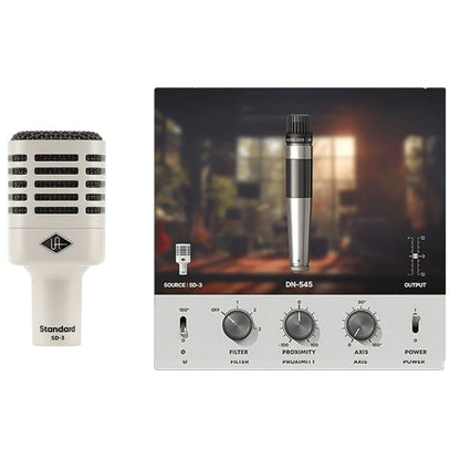Universal Audio Dynamic Microphones Universal Audio SD-3 Dynamic Microphone with Hemisphere Modeling