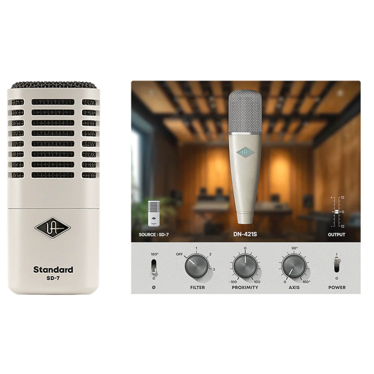 Universal Audio Dynamic Microphones Universal Audio SD-7 Dynamic Microphone with Hemisphere Modeling