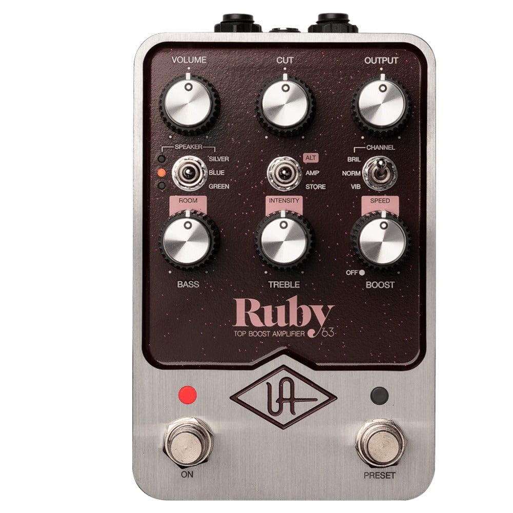 universal audio effect pedals universal audio ruby '63 top boost amplifier pedal