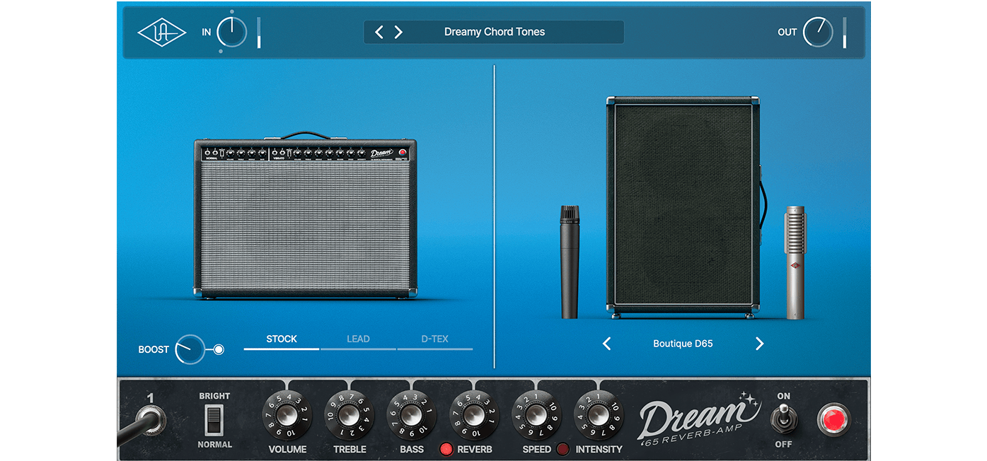 UNIVERSAL AUDIO Virtual Instruments UAD Dream '65 Reverb Amplifier Plug-in