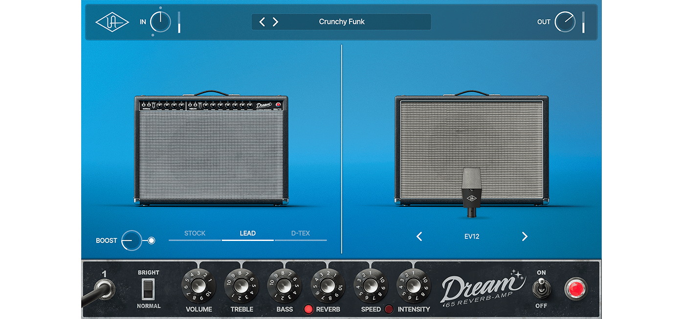 UNIVERSAL AUDIO Virtual Instruments UAD Dream '65 Reverb Amplifier Plug-in