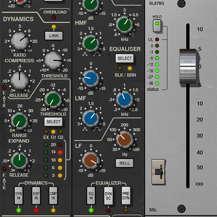 UNIVERSAL AUDIO Virtual Instruments UAD SSL 4000 E Channel Strip Audio Plug-in