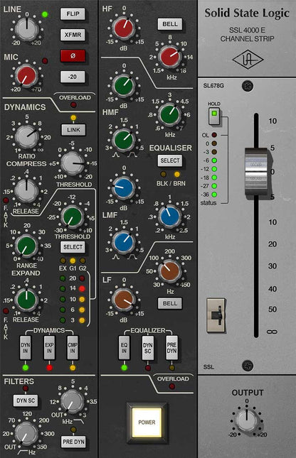 UNIVERSAL AUDIO Virtual Instruments UAD SSL 4000 E Channel Strip Audio Plug-in