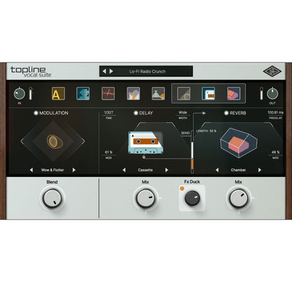 UNIVERSAL AUDIO Virtual Instruments UAD Topline Vocal Suite Audio Plug-in