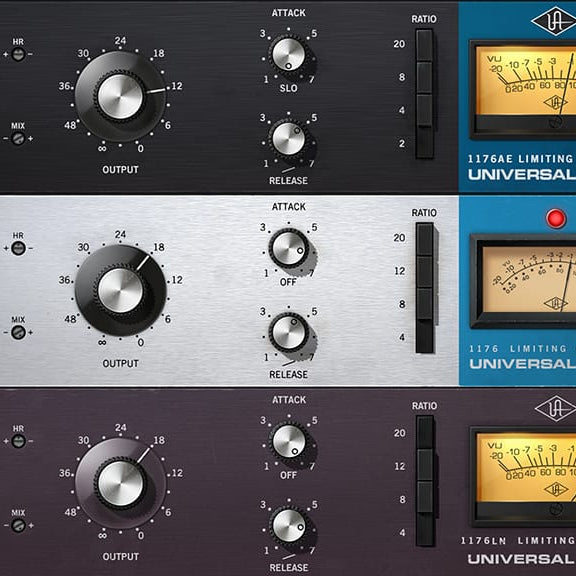 UNIVERSAL AUDIO Virtual Processors UAD 1176 Classic Limiter Collection: Compressor Plugin Bundle