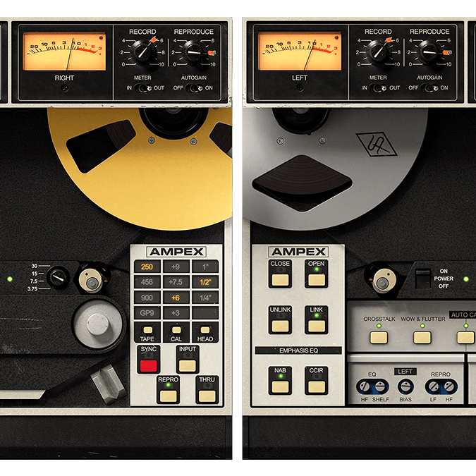 UNIVERSAL AUDIO Virtual Processors UAD Ampex ATR-102 Mastering Tape Recorder: Tape Recorder Plugin