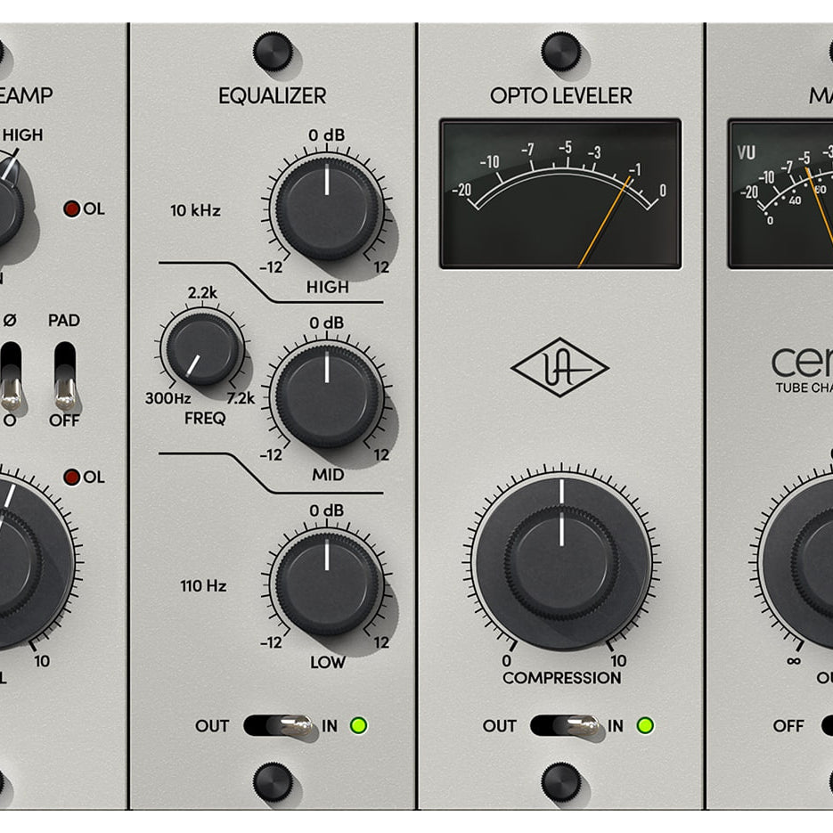 UNIVERSAL AUDIO Virtual Processors UAD Century Tube Channel Strip: Channel Strip Plugin