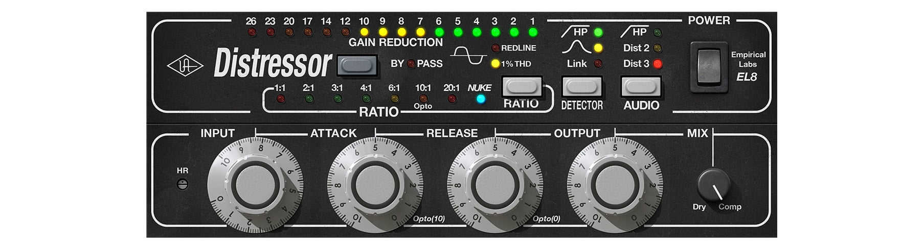 UNIVERSAL AUDIO Virtual Processors UAD Empirical Labs EL8 Distressor Comp: Compressor Plugin