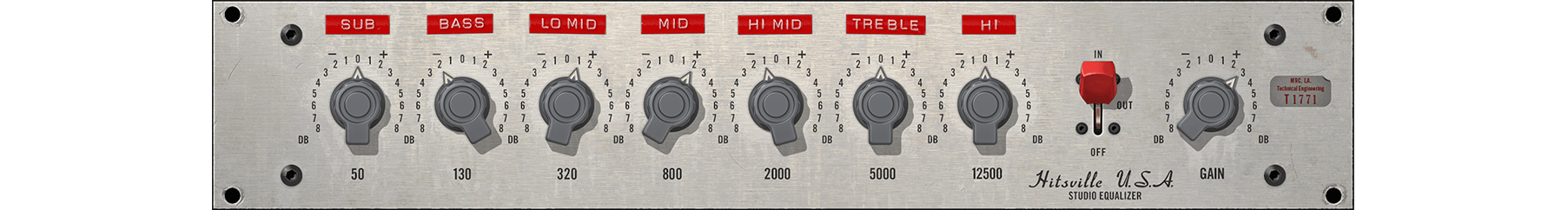 UNIVERSAL AUDIO Virtual Processors UAD Hitsville EQ Collection: Equalizer Plugin Bundle