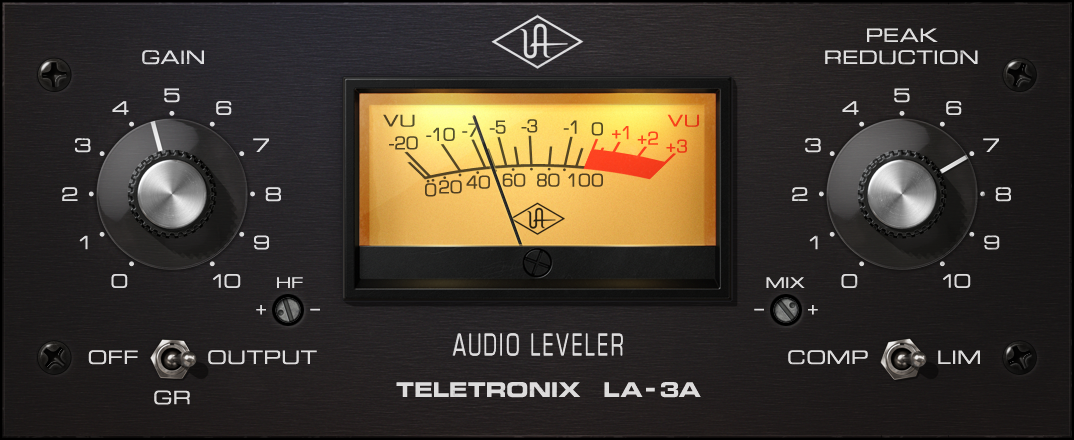 UNIVERSAL AUDIO Virtual Processors UAD Teletronix LA-3A Classic Audio Leveler: Leveler Plugin