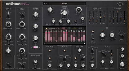 UNIVERSAL AUDIO Virtual Processors Universal Audio Anthem