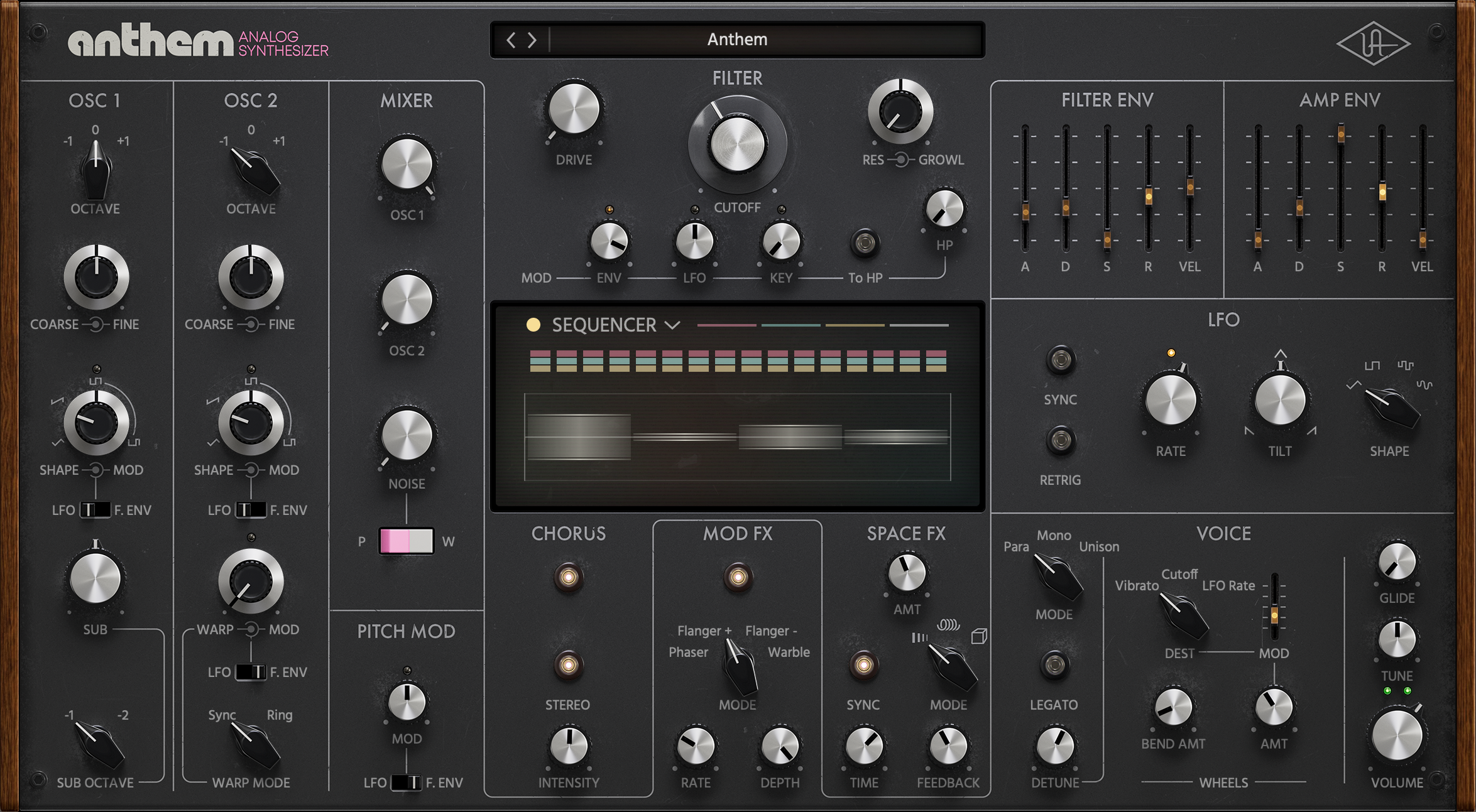 UNIVERSAL AUDIO Virtual Processors Universal Audio Anthem