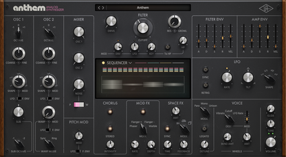 UNIVERSAL AUDIO Virtual Processors Universal Audio Anthem