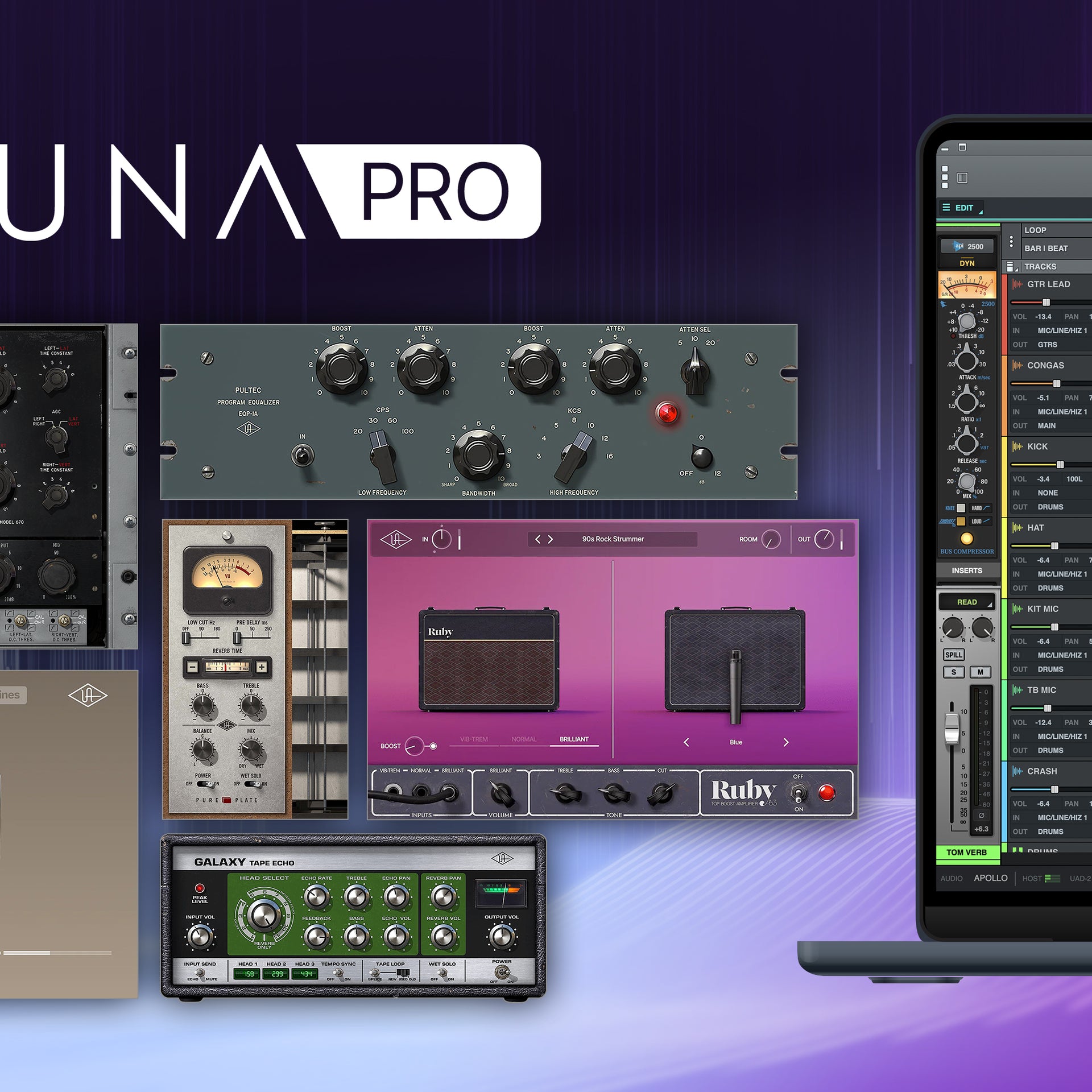 UNIVERSAL AUDIO Virtual Processors Universal Audio LUNA Pro Bundle 2