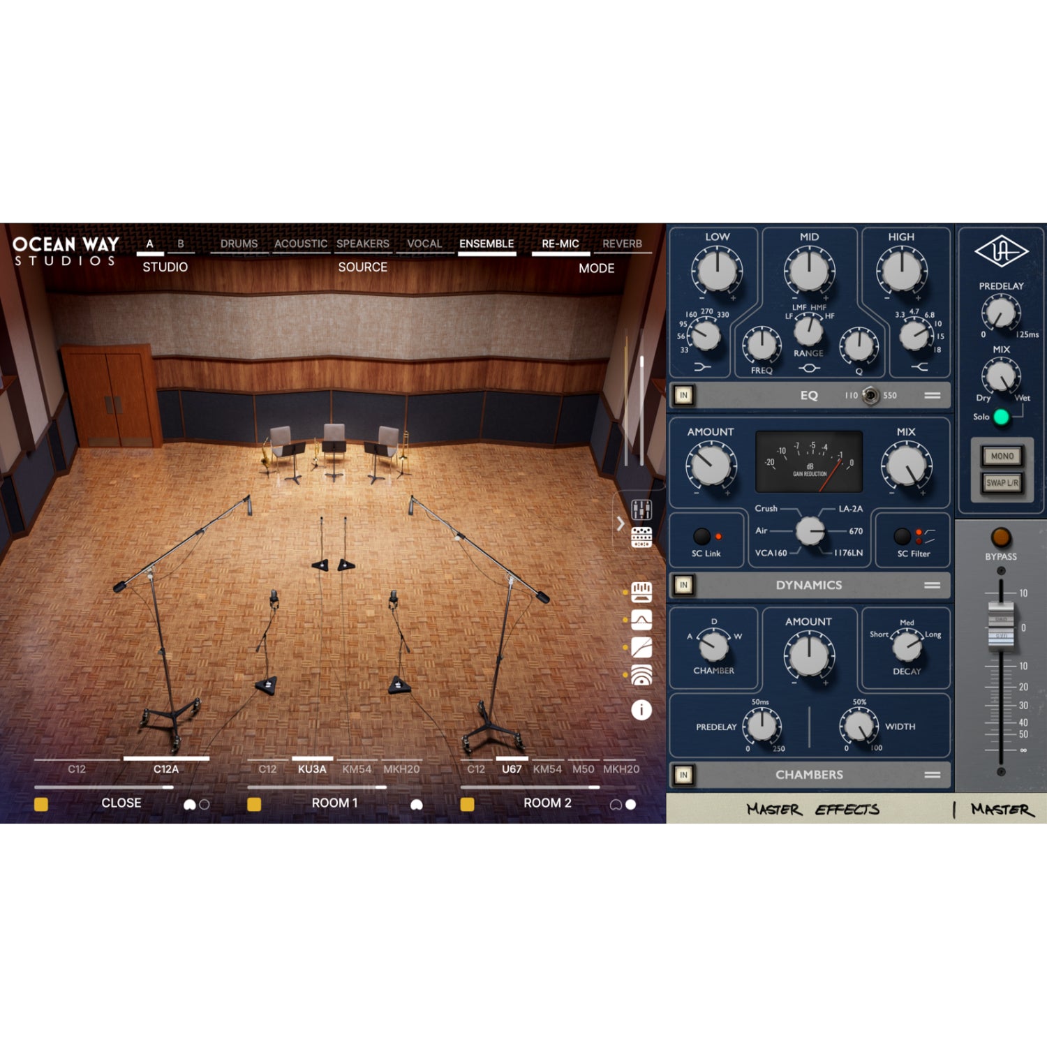 UNIVERSAL AUDIO Virtual Processors Universal Audio Ocean Way Studios Deluxe – Professional Audio Software & Plugin
