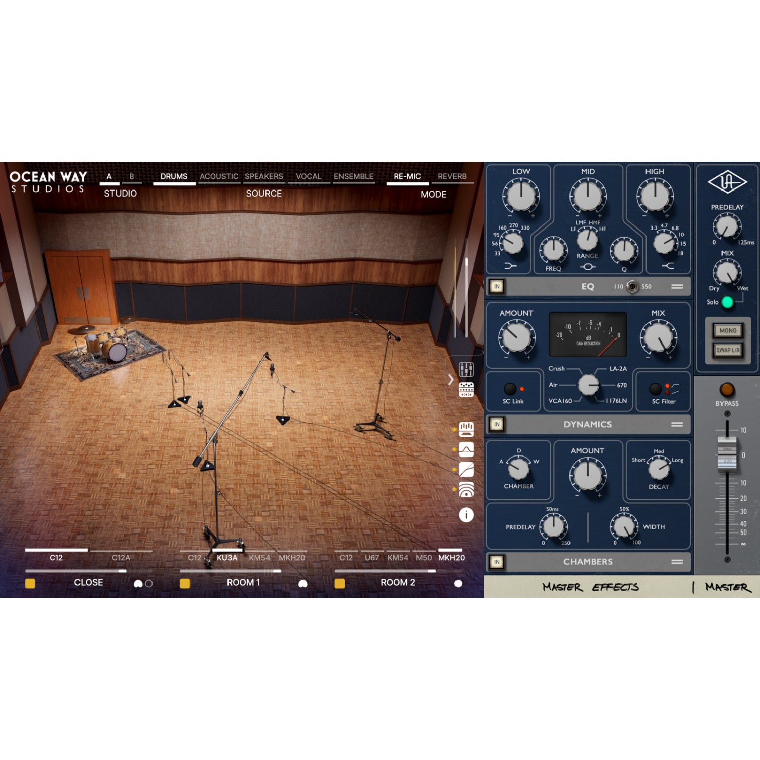 UNIVERSAL AUDIO Virtual Processors Universal Audio Ocean Way Studios Deluxe – Professional Audio Software & Plugin