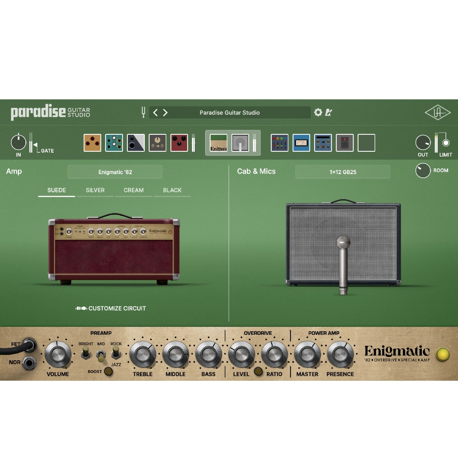 UNIVERSAL AUDIO Virtual Processors Universal Audio Paradise Guitar Studio – Professional Audio Software & Plugin