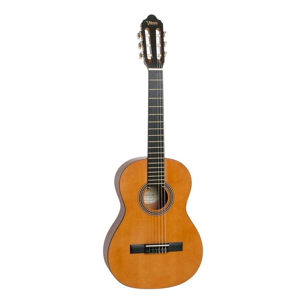 valencia classical guitars antique natural valencia vc204 4/4 full size classical guitar with truss rod      