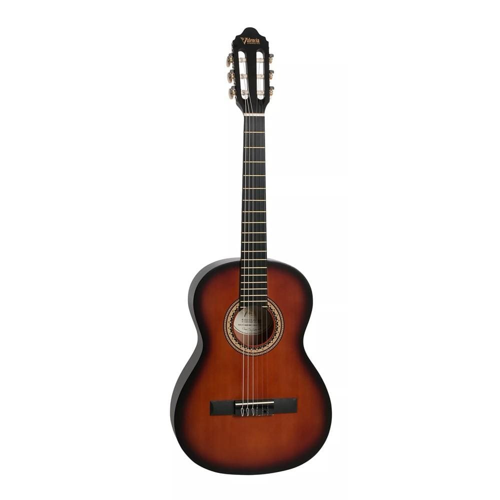 valencia classical guitars classic sunburst valencia vc204 4/4 full size classical guitar with truss rod      #color_classic-sunburst
