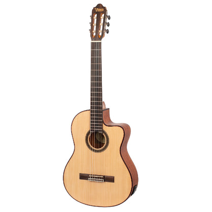 Valencia Classical Guitars Natural Valencia VC704CE 6 String Semi Classical Guitar