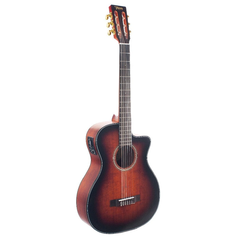 valencia electro acoustic guitars classic sunburst valencia va434ce electro classical guitar 