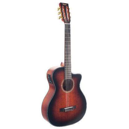 valencia electro acoustic guitars classic sunburst valencia va434ce electro classical guitar 