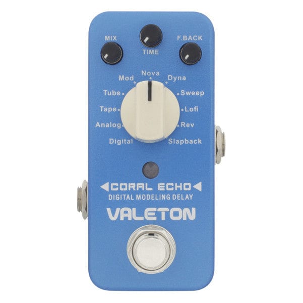 valeton effect pedals valeton cdl-3 coral echo digital modeling delay pedal