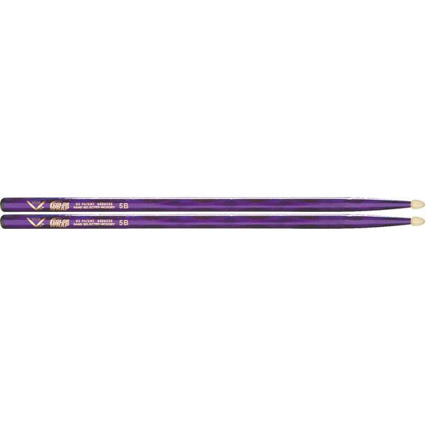 Vater Drumsticks Vater Colour Wrap Power 5B Hickory Drumsticks