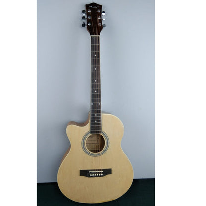 vault acoustic guitars 202101680595 vault ea20 guitar kit with learn to play ebook, bag, strings, straps, picks, string winder & polishing cloth - 40 inch cutaway acoustic guitar - left handed - open box b stock #barcode_