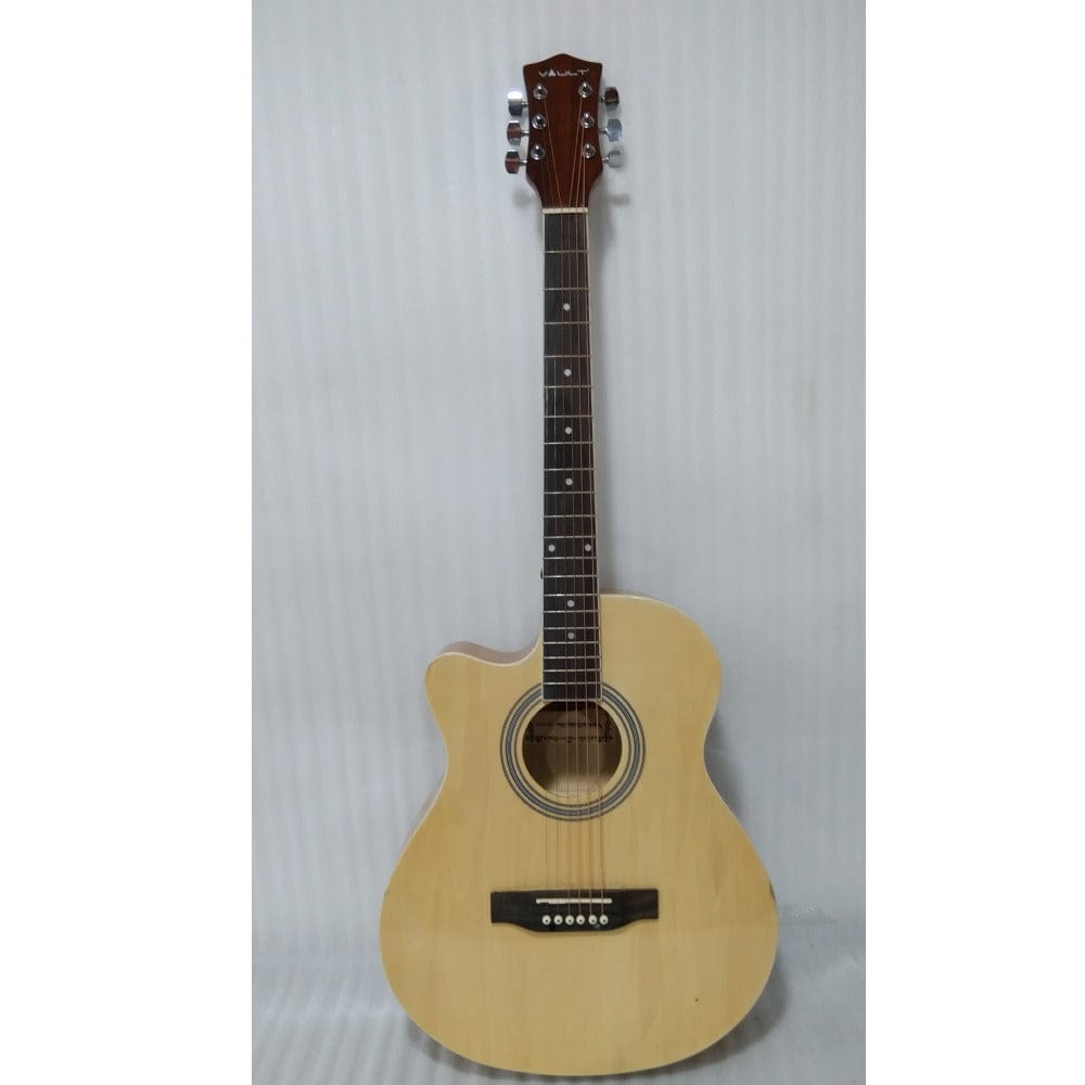vault acoustic guitars 202301918219 vault ea20 guitar kit with learn to play ebook, bag, strings, straps, picks, string winder & polishing cloth - 40 inch cutaway acoustic guitar - left handed - open box b stock #barcode_