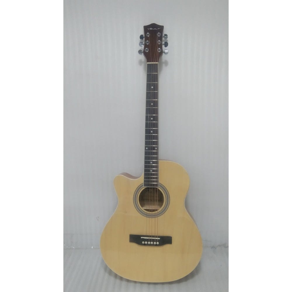vault acoustic guitars 202301995974 vault ea20 guitar kit with learn to play ebook, bag, strings, straps, picks, string winder & polishing cloth - 40 inch cutaway acoustic guitar - left handed - open box b stock #barcode_