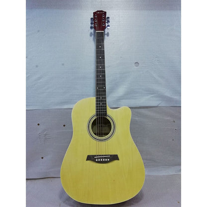 vault acoustic guitars 260426 vault ed-10c 41 inch cutaway acoustic guitar - natural - open box b stock   