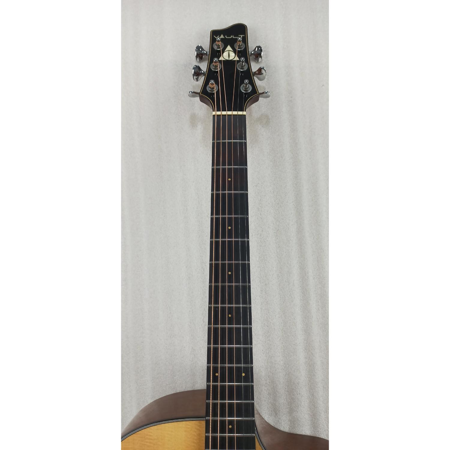 Vault Acoustic Guitars Vault Artisan Premium Acoustic Guitar with Solid Spruce Top and Solid Mahogany Back and Sides - Open Box